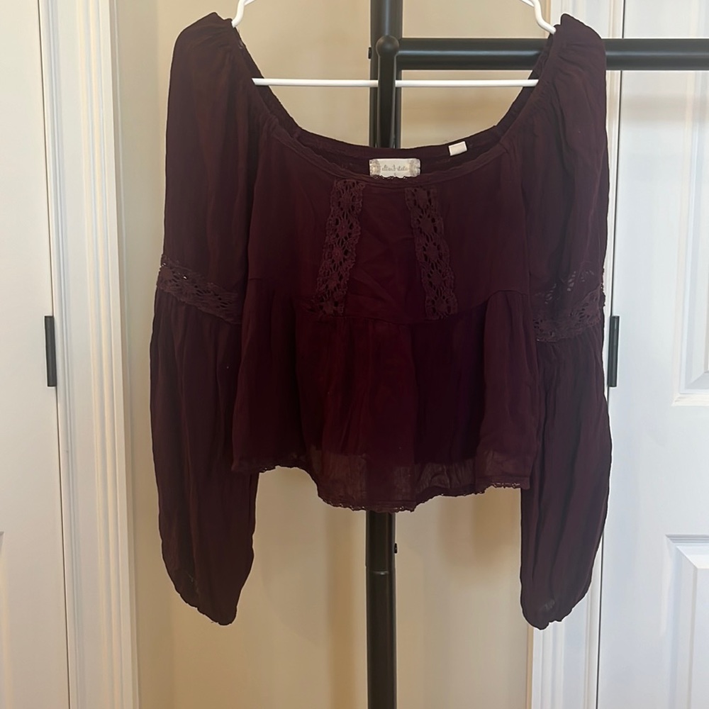 Altered state, cropped peasant top